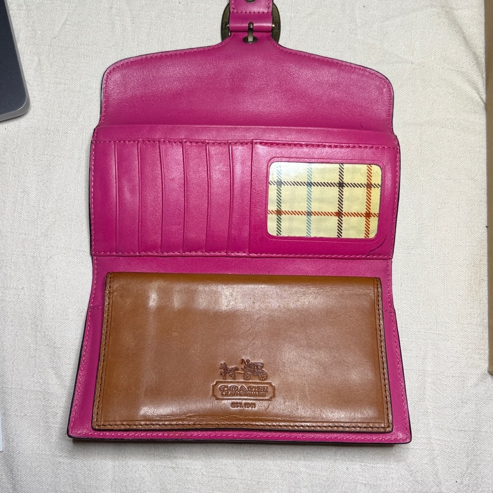 Coach Bleecker Burnished Whiskey Set - Shopper, Med Duffle, Slip Demi, Wallet - Picture 11 of 16